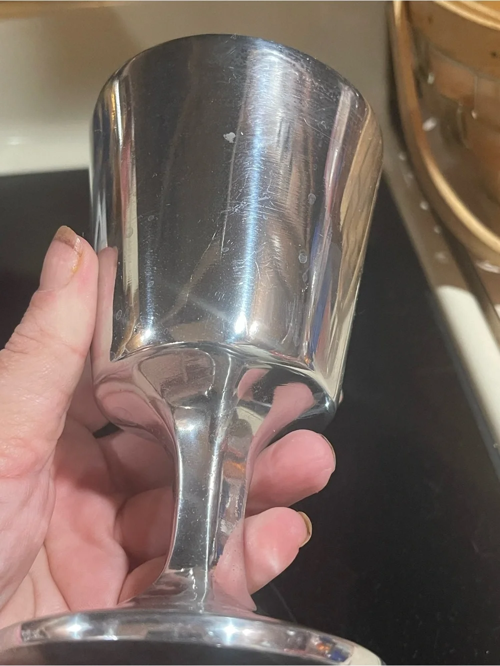 Vintage Pewter Goblet / Chalice; Pre-Owned Silver perfect gift collectibles